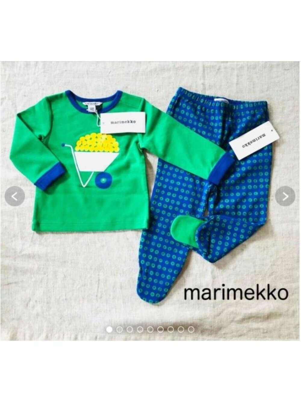NWT Marimekko Kuorma 2 Twee Cotton Piece Baby Set NB-3M - Picture 2 of 14